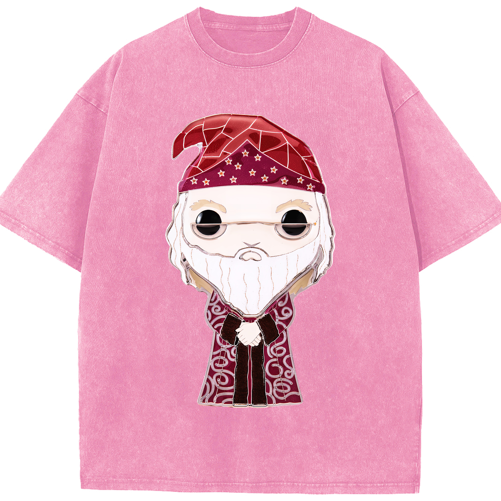 （画像用） Harry Potter ハリー・ポッターシリーズ 綿100% ヴィンテージ風 半袖Tシャツ（フロントプリント）